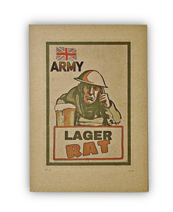 'Army Lager Rat' Artwork Print