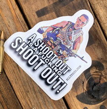 Load image into Gallery viewer, Ronnie Kray proper shootout sticker