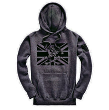 Load image into Gallery viewer, Fighting Pirate Premium Hoodie - Dark Charcoal Grey