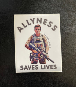 Allyness Saves Lives Sticker