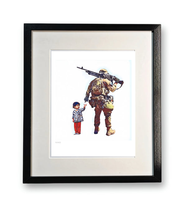 'Op PITTING' Framed Artwork