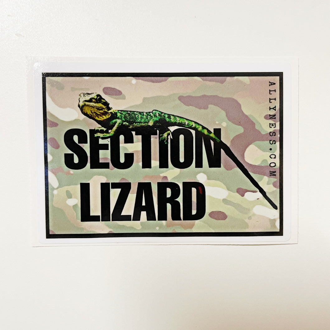 Section Lizard Sticker