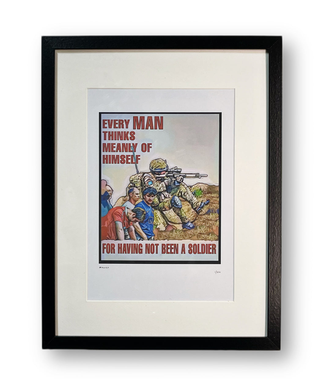 'Every Man A Soldier' Artwork Print