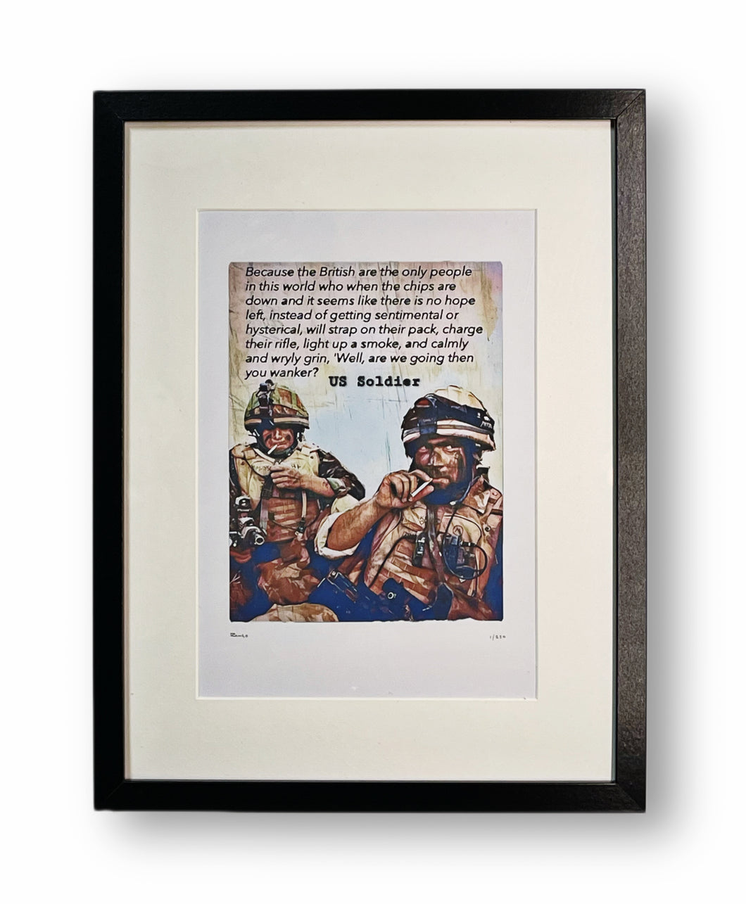 'The British Soldier' Artwork Print