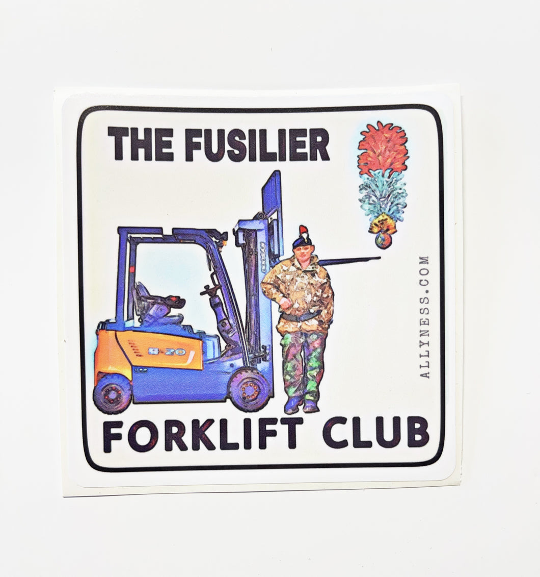 Fusilier Forklift Sticker