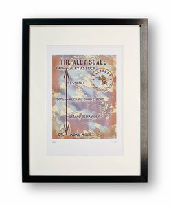 'The Ally Scale' Artwork Print (A4 Size)