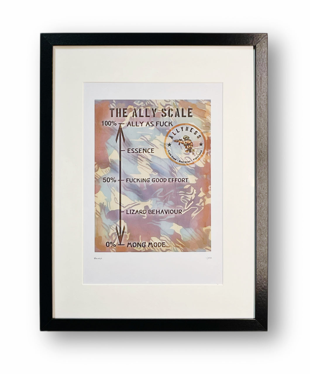 'The Ally Scale' Artwork Print (A4 Size)