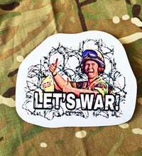 Load image into Gallery viewer, Lets War thumbs Up sticker
