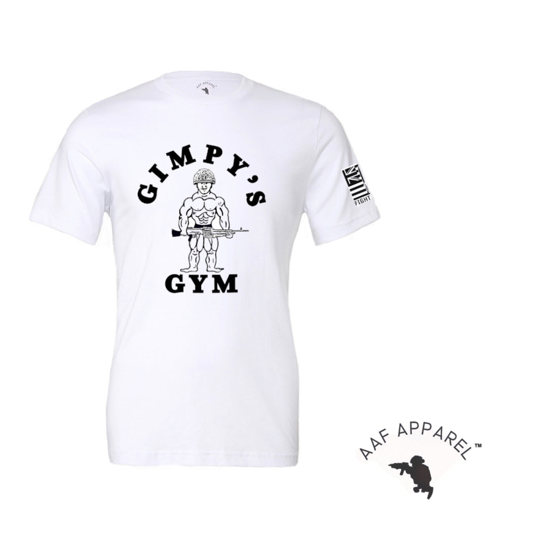 Gimpy's Gym White & Black Tee