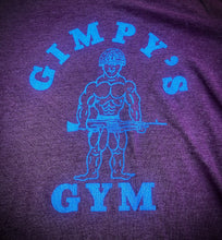 Load image into Gallery viewer, Gimpy&#39;s Gym Maroon &amp; Blue Tee