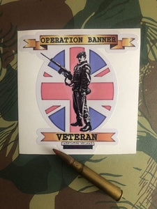 Op Banner Veteran Sticker.