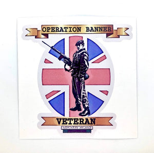 Op Banner Veteran Sticker.