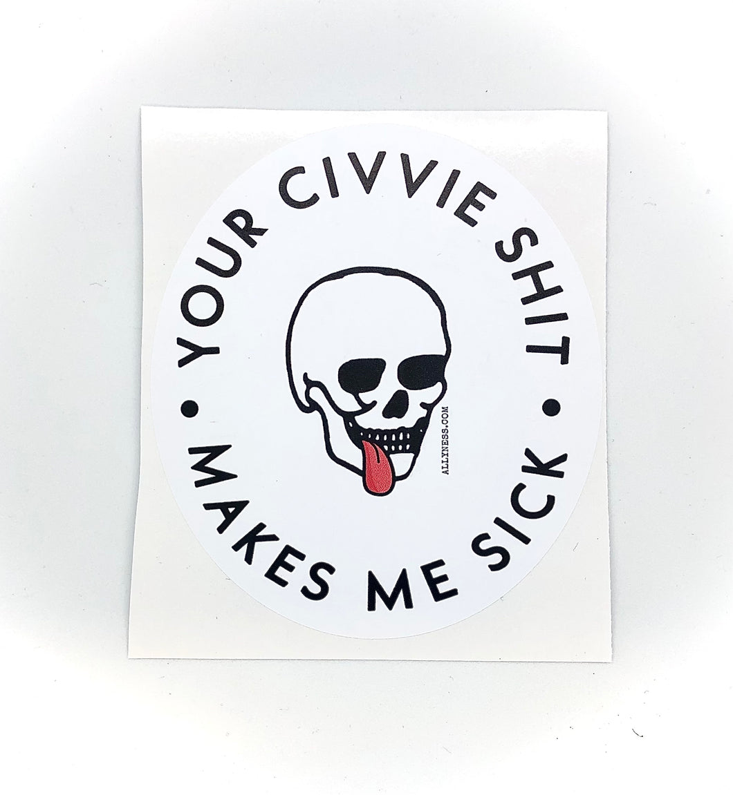 Civvie Shit Sticker
