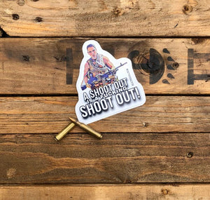 Ronnie Kray proper shootout sticker