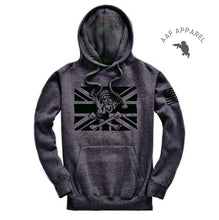 Load image into Gallery viewer, Fighting Pirate Hoodie - Dark Charcoal Grey