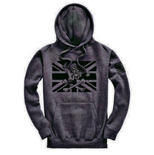 Load image into Gallery viewer, Fighting Pirate Hoodie - Dark Charcoal Grey
