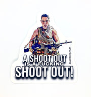 Ronnie Kray proper shootout sticker