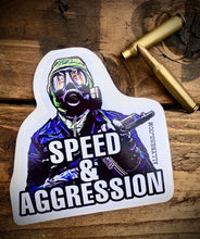 Load image into Gallery viewer, Speed &amp; Aggression Nimrod sticker